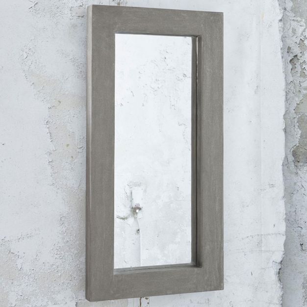 Vico Stuco - miroir - 100 x 50 x 8 cm - béton ciré