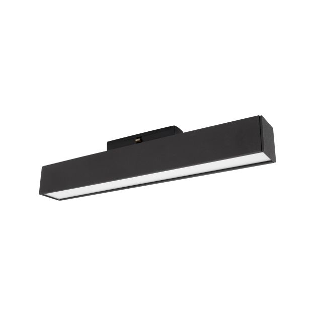 Nova Luce Rieti - luminaire pour système de profilés magnétiques - 26,9 x 3,5 x 5,1 cm - 15W LED incl. - noir - couleur de lumière blanche