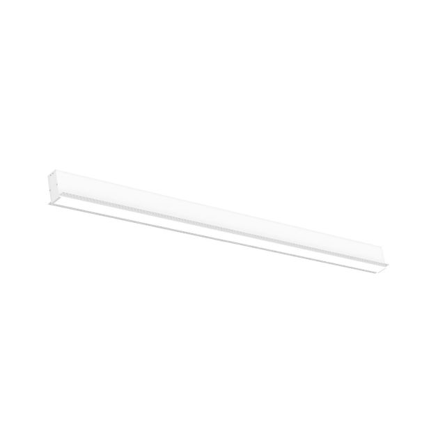 Nova Luce Gent - profilé lumineux linéaire pour encastrer - 120 x 7 x 7 cm - 40W LED incl. - blanc - couleur de lumière blanche