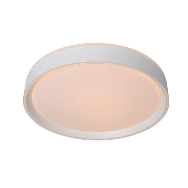 Lucide Nuria - plafonnier - Ø 40 x 7,5 cm - 24W LED incl. - 3 niveaux de gradation - blanc