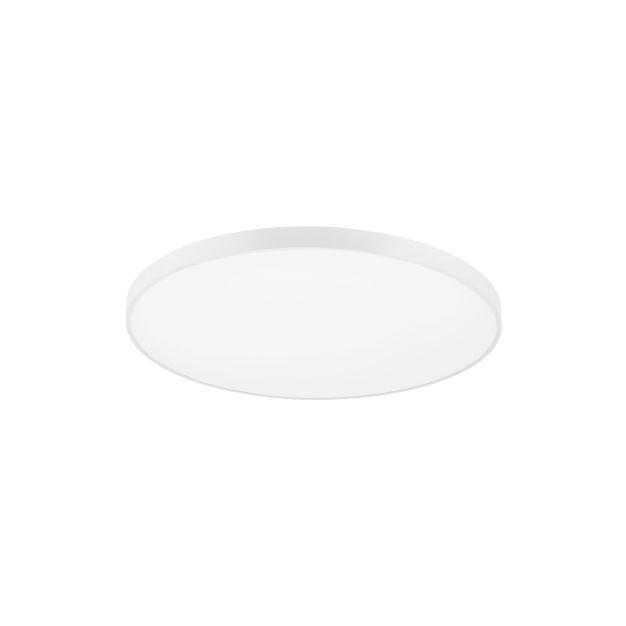 Nova Luce Perfect Profile - plafonnier télécommandé (excl.) - Ø 100 x 10 cm - 120W LED dimmable incl. - 2700K-6000K - blanc