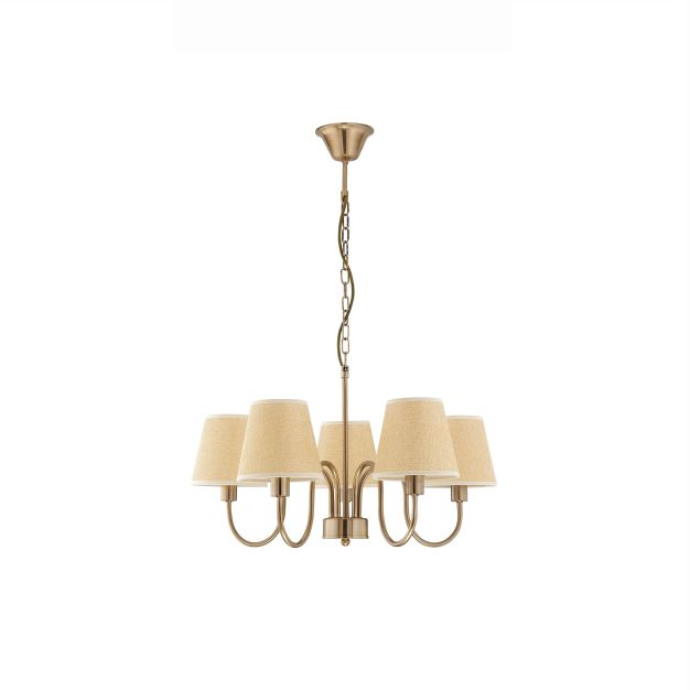 Nova Luce Elizabeth - lustre - Ø 60 x 120 cm - bronze antique