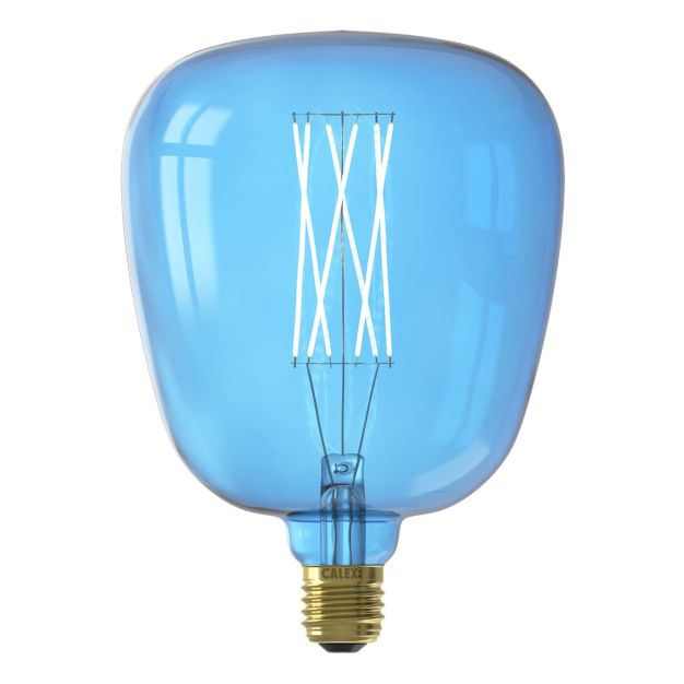 Calex Kiruna Ampoule LED bleu saphir - Ø 14 x 20 cm - E27 - 4W dimmable - 2700K