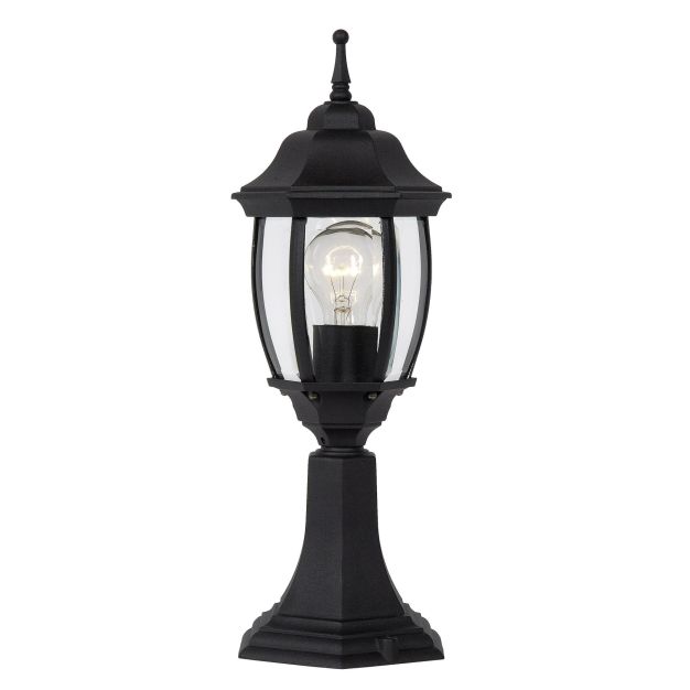 Lucide Tireno Pillar - lampe socle - 16,5 x 16,5 x 42 cm - IP44 - noir