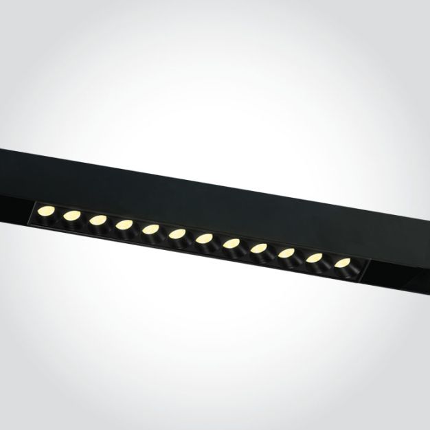 ONE Light Magnetic Linear Spots - Luminaire linéaire magnétique LED - 24,6 x 2,4 x 2,9 cm - 12W LED incl - noir