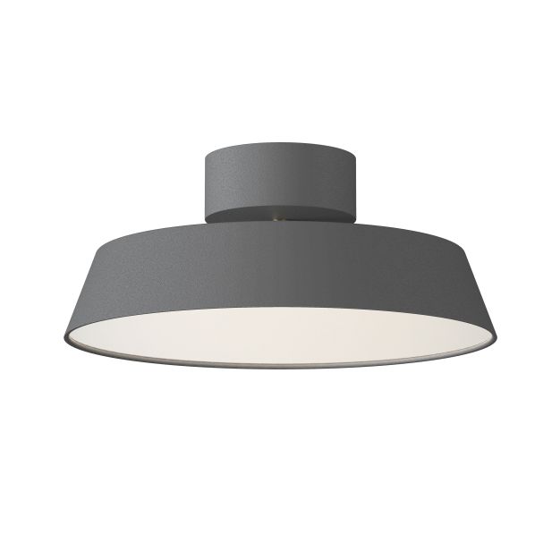 Design for the People Kaito Dim - plafonnier - Ø 30 x 11,7 cm - 12W LED dimmable incl. - gris