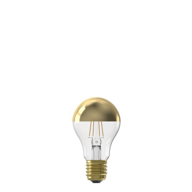 Calex Ampoule à filament LED plein verre - Ø 10,5 x 6 cm - E27 - 4W dimmable - 1800K - or