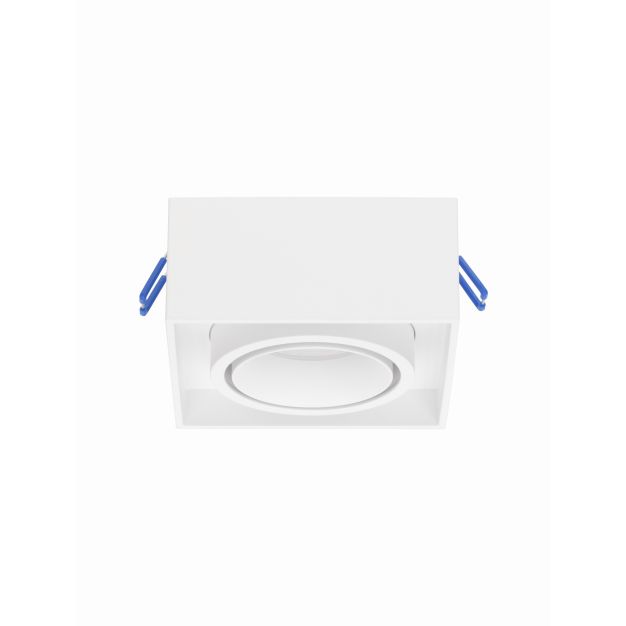 Nova Luce Brook - spot encastré - 9,6 x 9,6 x 7,8 cm, encastré 79 mm - blanc