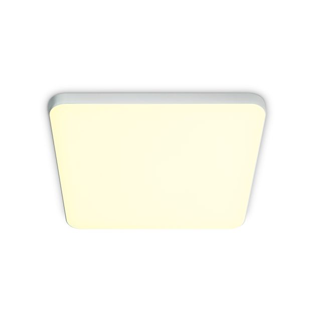 ONE Light Floating Square Panels - plafonnier - 16 x 16 x 1 cm - 14W LED incl. - blanc - couleur de lumière blanc chaud