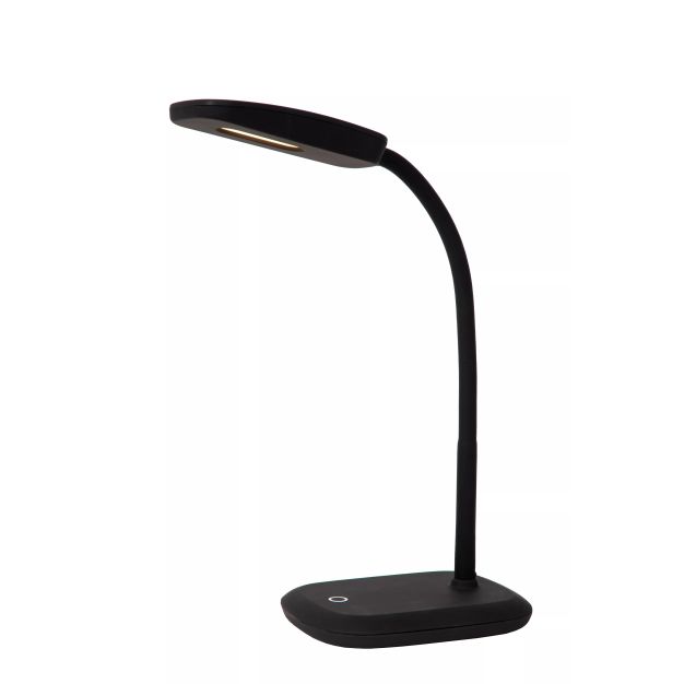 Lucide Tessa - lampe de table - 15 x 11 x 45 cm - 3,2W LED avec fonction de gradation incluse - noir