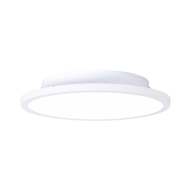 Brilliant Buffi - plafonnier - Ø 25 x 4 cm - 13W LED incl. - blanc - couleur de lumière blanche