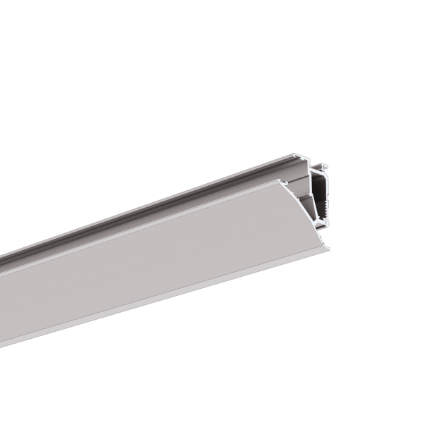 Klus Pula - Profilé LED - 4,84 x 5,1 cm - 100cm de long - argent anodisé