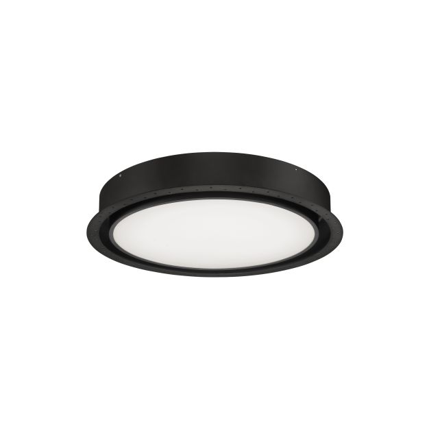 Nova Luce Perfect Profile Trimless - spot encastré - Ø 600 mm, 670 mm encastré - 40W LED dimmable incl. - 3000K - noir