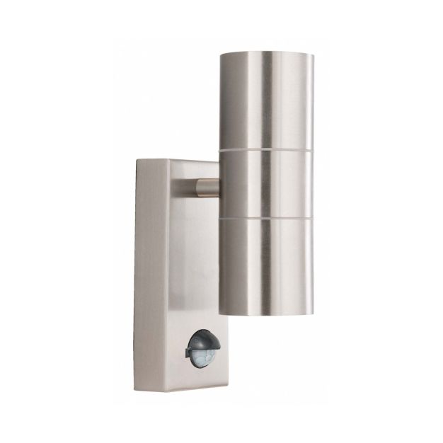 Searchlight Watford - Applique d'extérieur avec détecteur de mouvement - 7 x 21,5 cm - IP44 - acier inoxydable