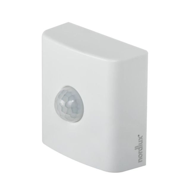 Nordlux Smart Sensor - détecteur de jour/nuit et de mouvement alimenté par piles - éclairage intelligent - 7,6 x 7,6 x 4,5 cm - blanc