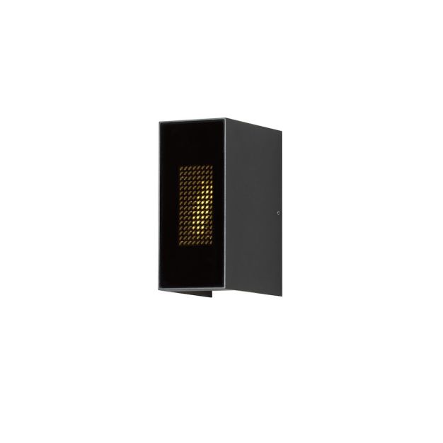 Konstsmide Cremona - applique murale avec 2 faisceaux lumineux réglables et effet flamme - 13,5 x 17 x 8 cm - 6W LED incl. - IP54 - anthracite