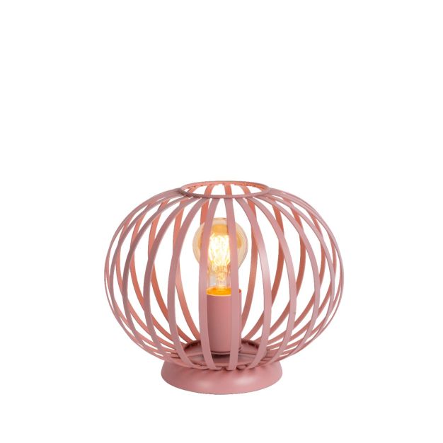 Lucide Merlina - lampe à poser - Ø 25,5 x 21 cm - rose