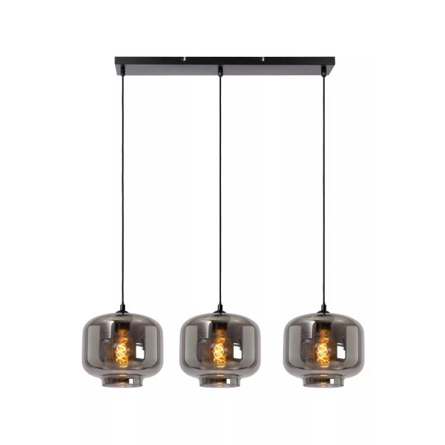 Lucide Medine - lampe suspendue - 90 x 25 x 159,7 cm - fumé