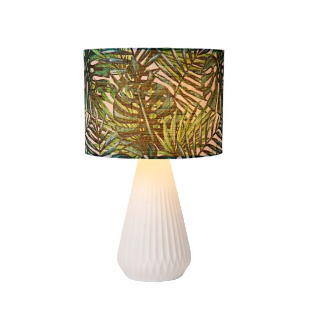 Lucide Serenoa - lampe à poser - Ø25 x 41 cm - blanc