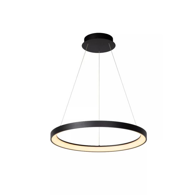 Lucide Vidal - lampe suspendue - Ø 58 x 70 cm - 50W LED incl - noir