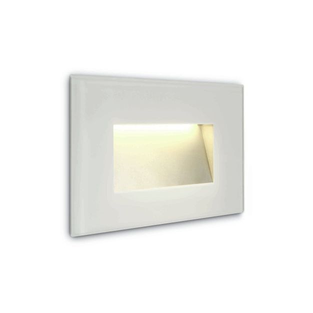 ONE Light Glass Face - applique encastrée - 12 x 3,6 x 8 cm - 4W LED incl. - IP65 - blanc