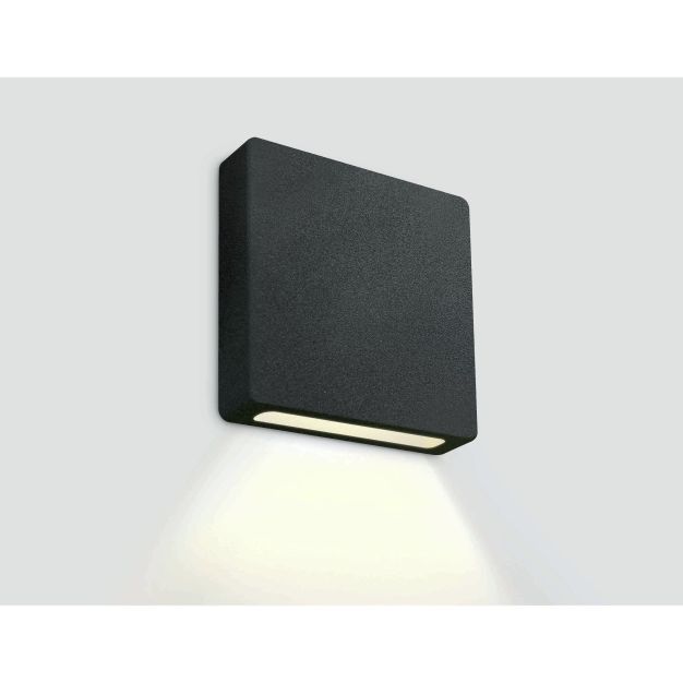 ONE Light Dark Light Step Series - applique encastrée - 5 x 4 x 5 cm - 2W dimmable LED incl - IP65 - noir