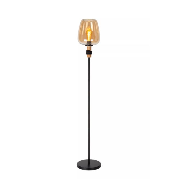 Lucide Ilona - lampadaire - Ø 34 x 150 cm - noir