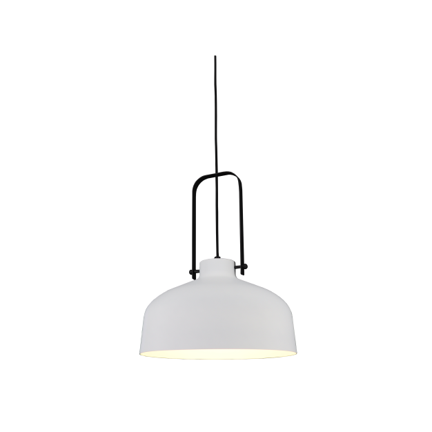 Artdelight Mendoza - lampe suspendue - Ø 37,5 x 176 cm - blanc et noir