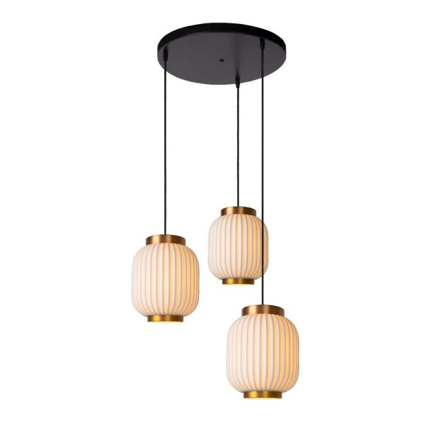 Lucide Gosse - lampe suspendue - 40 x 40 x 170 cm - blanc