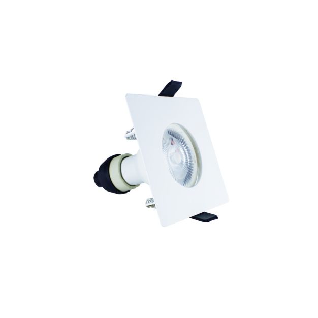 Integral LED London - spot encastré - 85 x 85 mm, Ø 70 mm encastré - IP65 - blanc