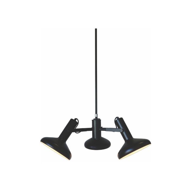 Artdelight Vectro - lampe suspendue - Ø 55 x 173 cm - noir