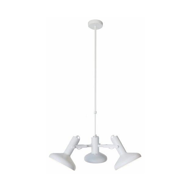 Artdelight Vectro - lampe suspendue - Ø 55 x 173 cm - blanc