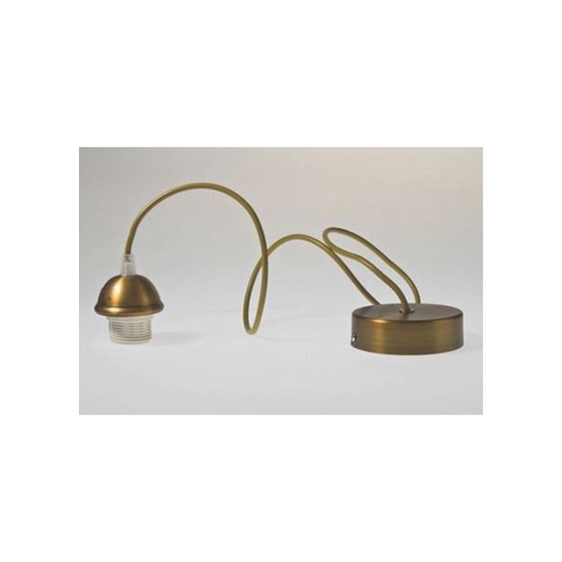 Artdelight Iron - lampe suspendue - Ø 12 x 120 cm - bronze