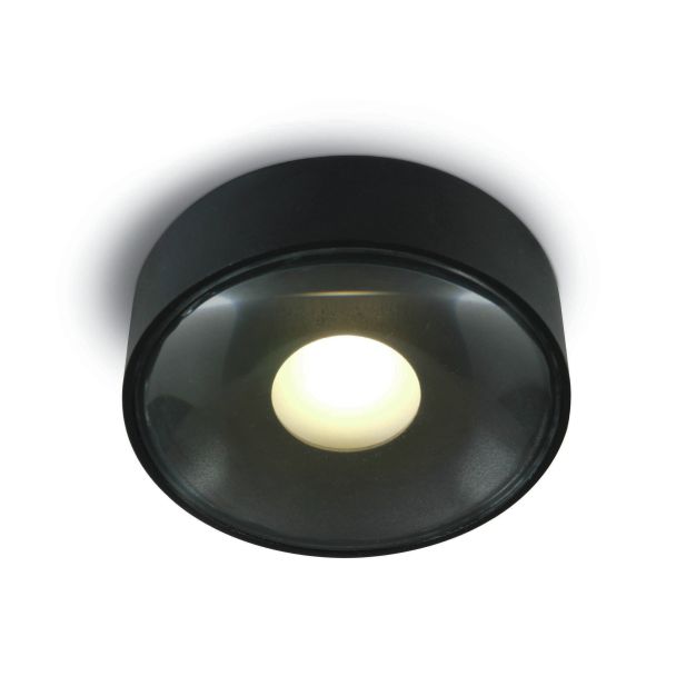 ONE Light Indoor/Outdoor Points lumineux - plafonnier extérieur - Ø 10,7 x 3,7 cm - 6W LED dimmable incl. - IP65 - noir