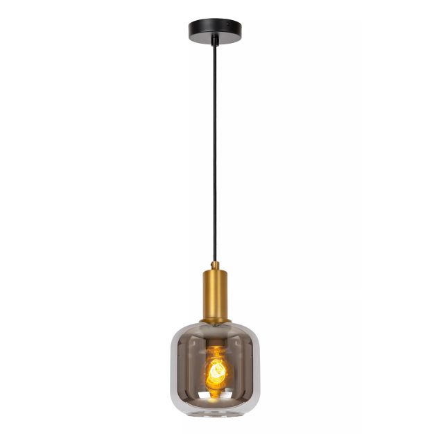 Lucide Joanet - lampe suspendue - Ø 16 x 162 cm - fumé