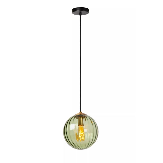 Lucide Monsaraz - lampe suspendue - Ø 25 x 161 cm - vert