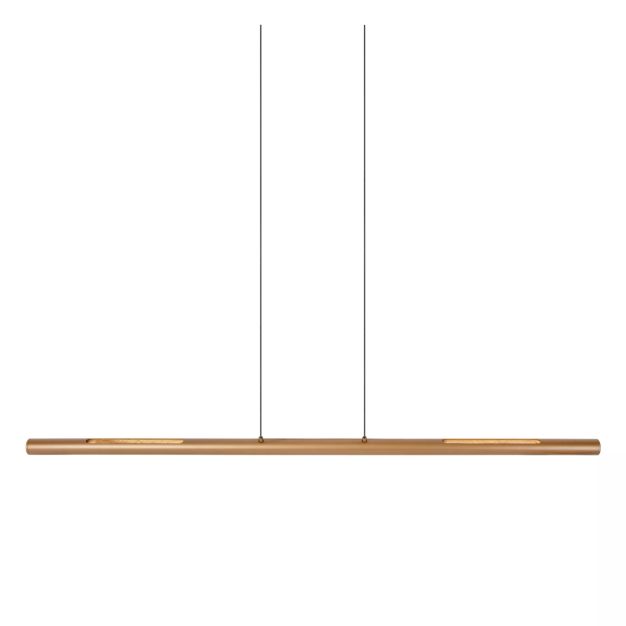 Lucide Griffith - lampe suspendue avec variateur tactile - 140 x 8 x 205,1 cm - 32W LED dimmable incl - bronze