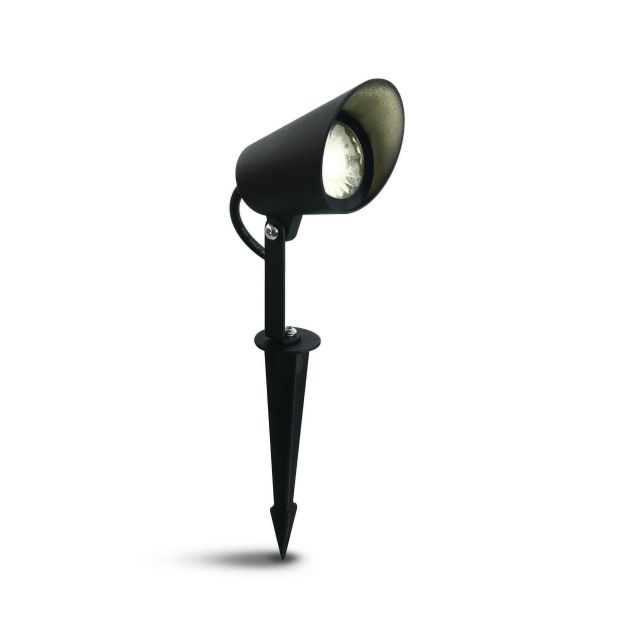 ONE Light LED Garden Spots - spot de sol sur piquet - 10,4 x 5,7 x 16 cm - 8W LED dimmable incl - IP65 - noir