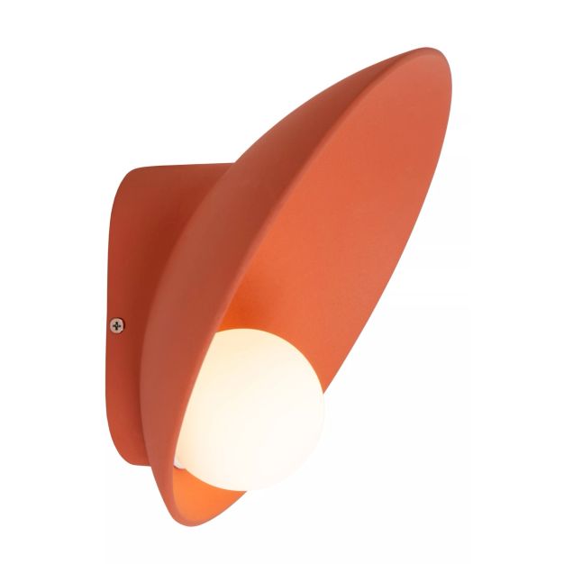 Lucide Raynell - applique murale - 23,5 x 15,5 x 23,5 cm - 6W LED dimmable incl - terracotta