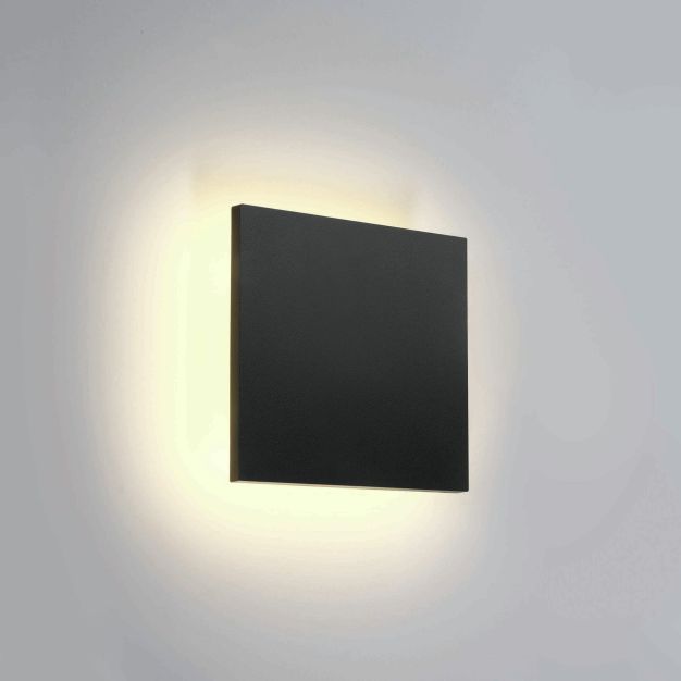 ONE Light Backlight Range - plafonnier/mur extérieur - 15 x 6 x 15 cm - 7W LED incl. - IP54 - anthracite