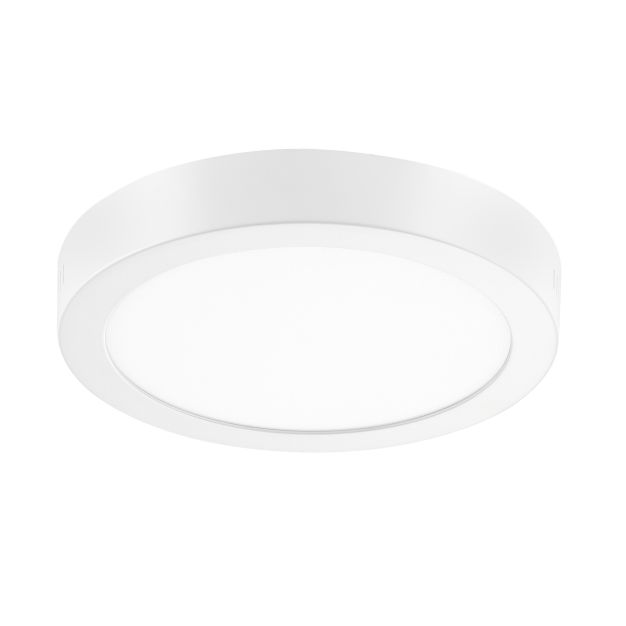 Nova Luce Surface - plafonnier - Ø 23 x 3 cm - 18W LED incl. - blanc - couleur de lumière blanche