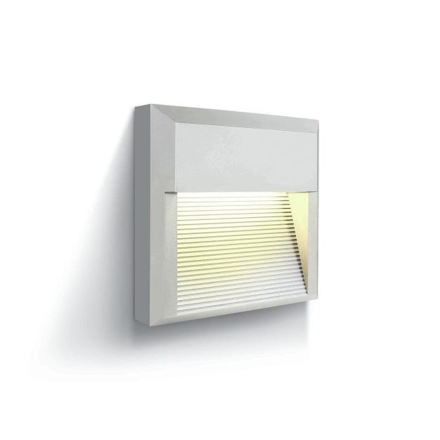 ONE Light Outdoor Dark Lights - applique murale d'extérieur - 19,7 x 5,2 x 19,7 cm - 8W LED incl - IP65 - blanc