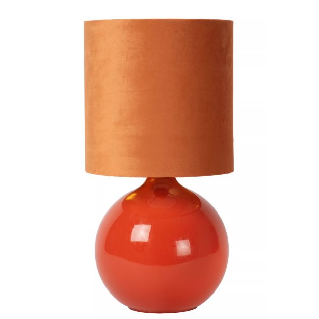 Lucide Esterad - lampe à poser - Ø 24 x 46,5 cm - orange