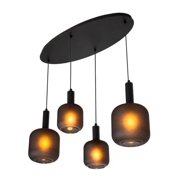 Lucide Eloise - lampe suspendue - 93 x 41 x 150 cm- noir