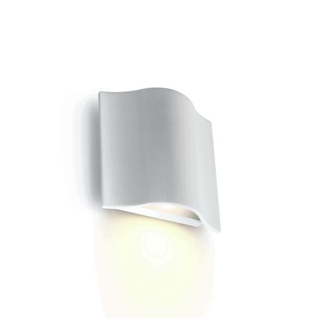 ONE Light Roof Tile - applique murale extérieure - 12 x 5 x 12 cm - 6W LED incl - IP54 - blanc