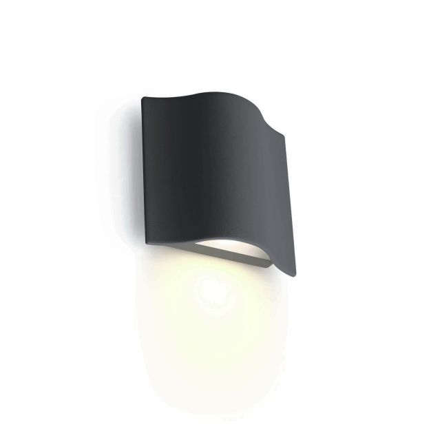 ONE Light Roof Tile - applique murale extérieure - 12 x 5 x 12 cm - 6W LED incl. - IP54 - anthracite