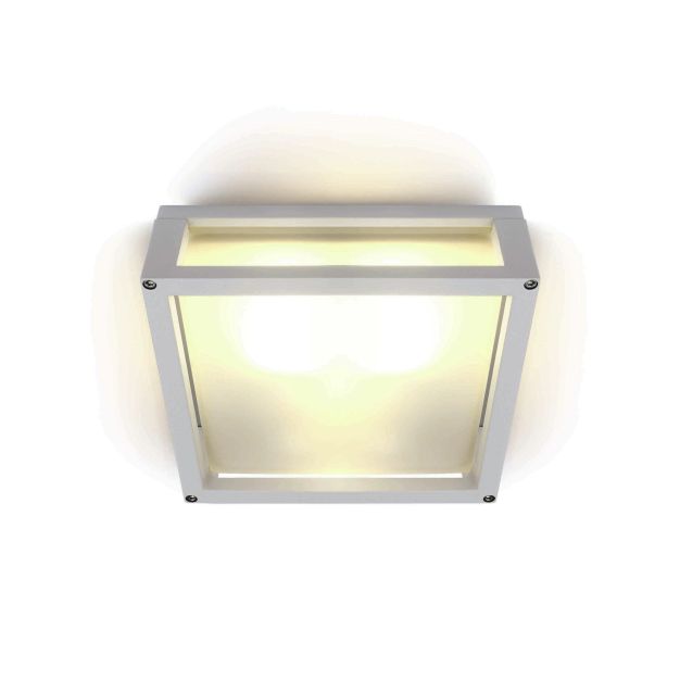 ONE Light Outdoor E27 Square - plafonnier extérieur - 25 x 25 x 9,5 cm - IP54 - blanc