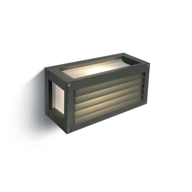 ONE Light Cage - applique murale extérieure - 25 x 9,5 x 12,5 cm - 7W LED incl. - anthracite