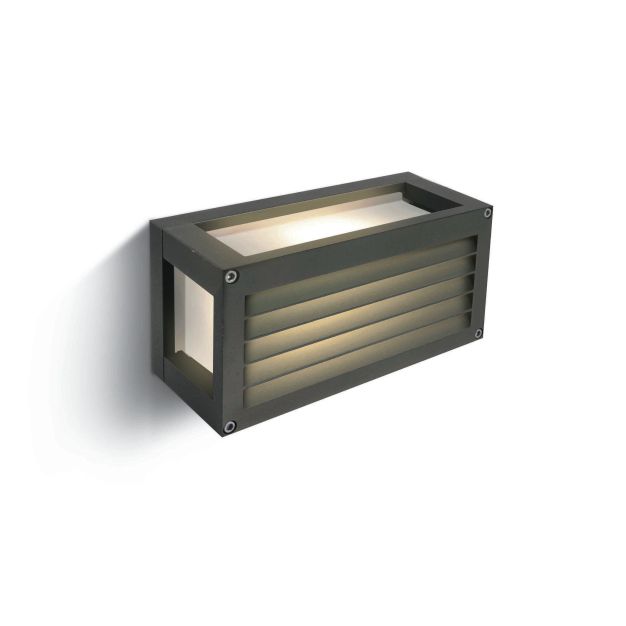 ONE Light Outdoor E27 Square - applique murale extérieure - 25 x 9,5 x 12,5 cm - IP54 - anthracite