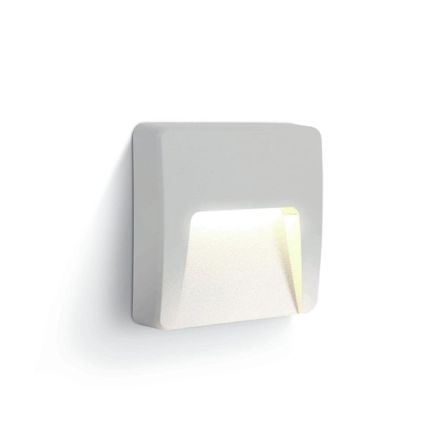 ONE Light Outdoor Dark Lights - applique murale d'extérieur - 12 x 3 x 12 cm - 3W LED incl - IP65 - blanc